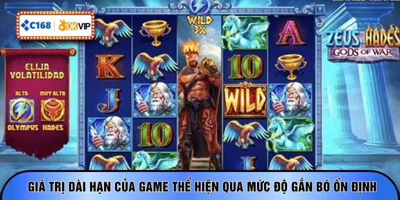 Giá trị dài hạn của game thể hiện qua mức độ gắn bó ổn định 